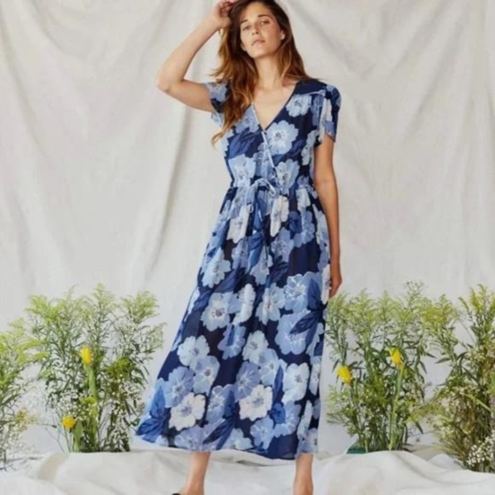 Christy Dawn - Dawn Dress in Hibiscus Blues - XS (NWOT)